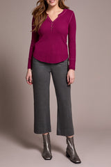 Tribal Waffle Knit Henley- 9 Colors!