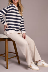Tribal Sapphire Striped Crew