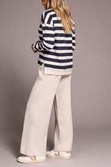Tribal Sapphire Striped Crew