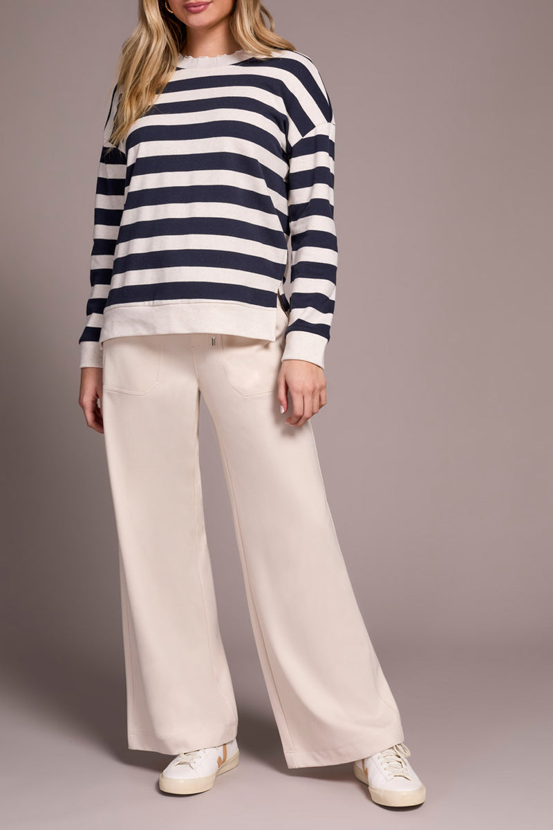 Tribal Sapphire Striped Crew