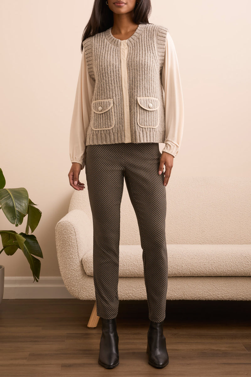 Tribal Luxe Knit Sweater Vest