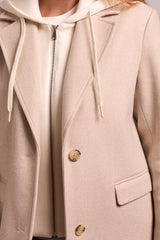 Tribal Trench Coat With Fooler Hoodie