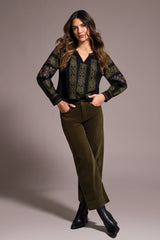 Tribal Moody Embroidered Blouse