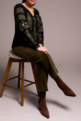 Tribal Moody Embroidered Blouse