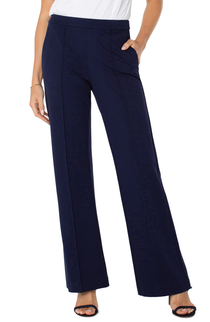 Liverpool Wide Leg Pull-On Trouser