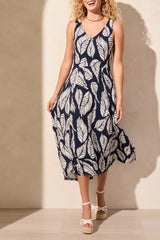 Tribal Print High/Low Jersey Dress- 2 Prints