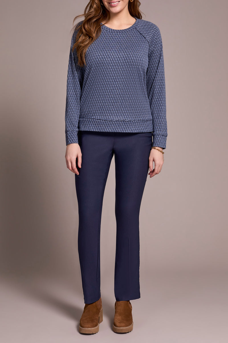 Tribal Textured Knit Raglan Top- 2 Colors