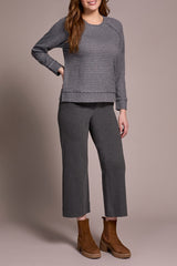 Tribal Textured Knit Raglan Top- 2 Colors