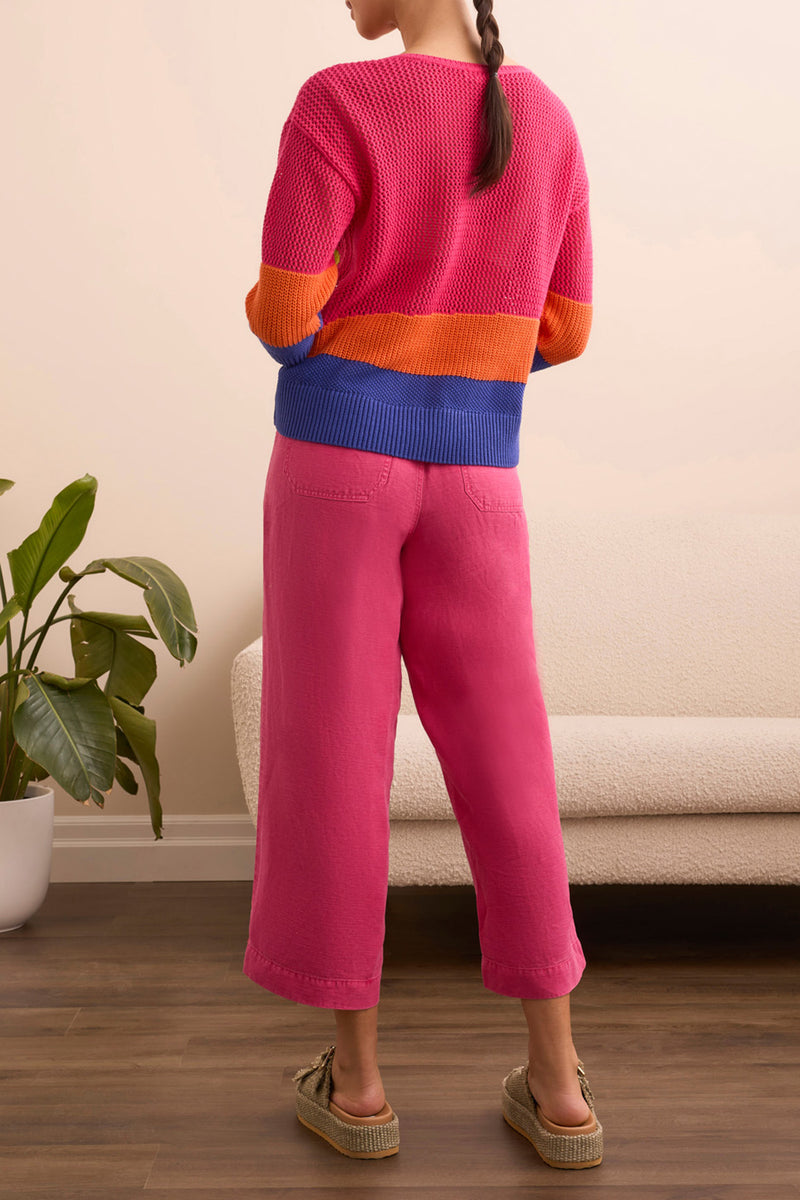 Tribla Multi-Stitch Palm Beach Sweater