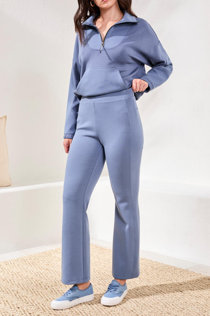 Tribal Ribbed Techno Lux Pull-On Flares- 2 Colors