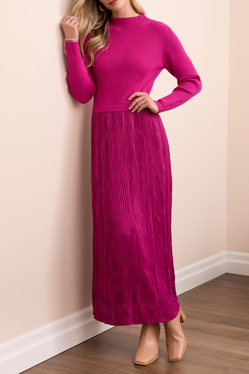 Tribal Pink Flambe Twofer Maxi Dress