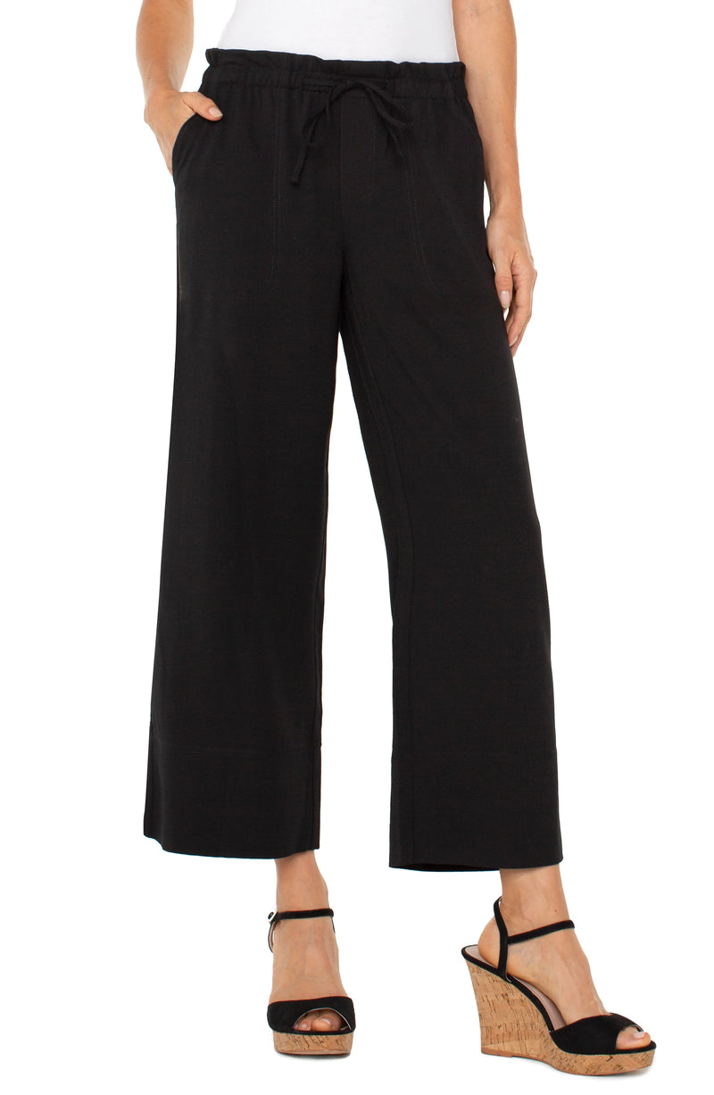 Liverpool Wide Leg Tie Pant