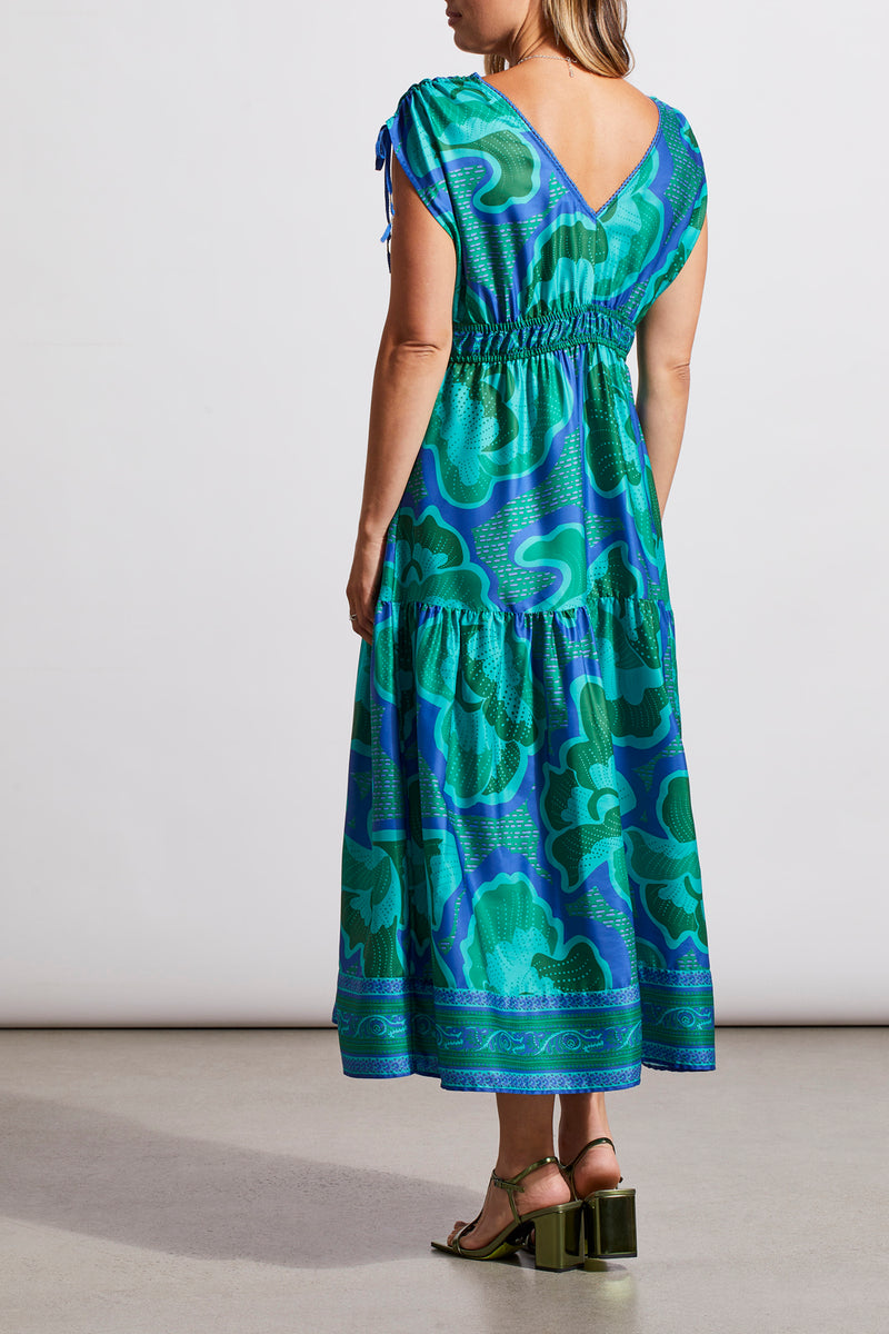 Tribal Printed Maxi Dress W/ Shoulder Ties- 2 Colors!