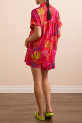 Tribal Pleated Pull-On Shorts with Pockets